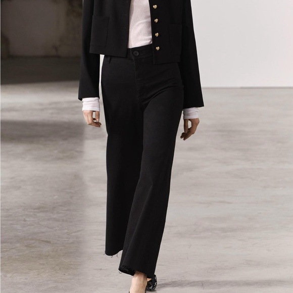 ZARA High Waist Marine Jeans - Picture 1 of 10